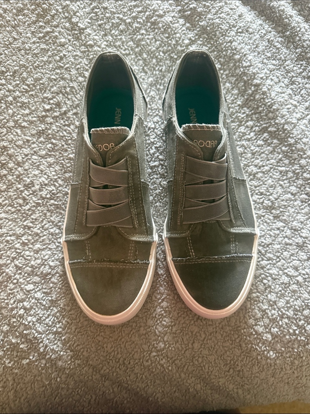 Jenn Ardor grey Slip-On Sneakers with White Outsole